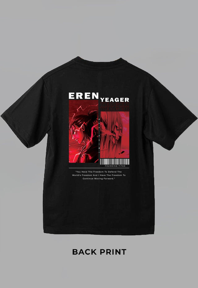 Eren Yeager T-shirt - Attack On Titan (Oversized)